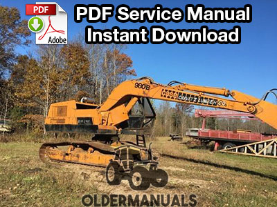 CASE 9030B Excavator Trackhoe Crawler Owner Operator Maintenance Manual book 