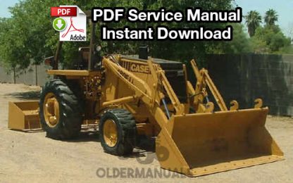 Case 480, 480CK Tractor Loader Backhoe Service Manual