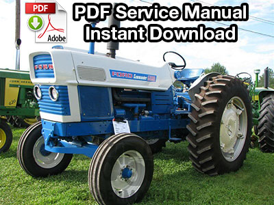 Ford Commander 6000 Tractor Service Manual