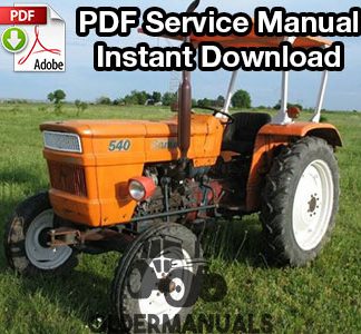 Fiat 480 540,640 Traktore Workshop Manual 500 
