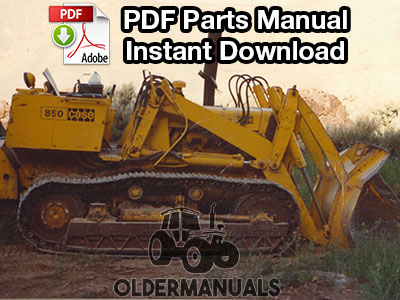 Case 850B Crawler Dozer Bulldozer Parts Catalog Manual New with Binder Book 