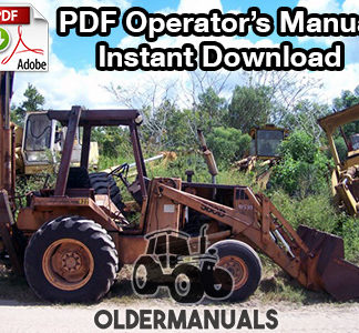 Case 580D/Super D Loader Backhoe Operators Manual Owners Maintenance Book NEW 